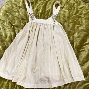 Free people linen Beige Sleeveless Dress with Straps